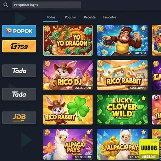 uu808 - app exclusivo - Interface do App